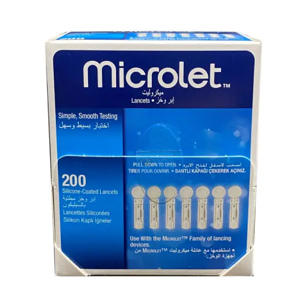 MICROLET LANCETS 200'S Microlite Lancet 200pcs