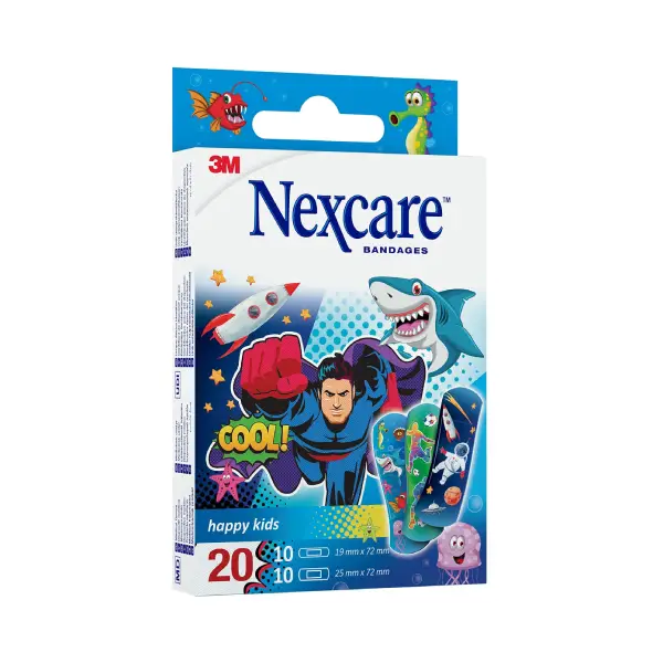 NEXCARE BANDAGES COOL HAPPY KIDS Nexcare Bandages for Happy Kids