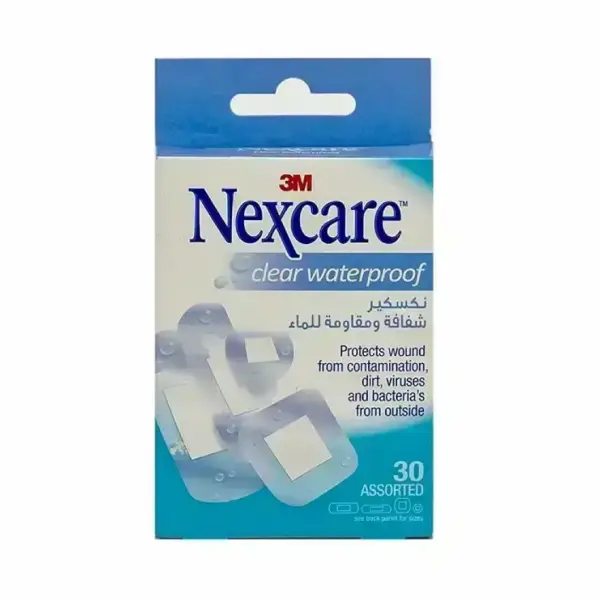 NEXCARE CLEAR WATERPROOF 30PCS Nexcare Clear Waterproof 30pcs