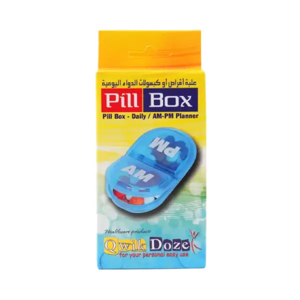 QWIK DOZE PILL BOX AM_PM Instant cereal box morning and night