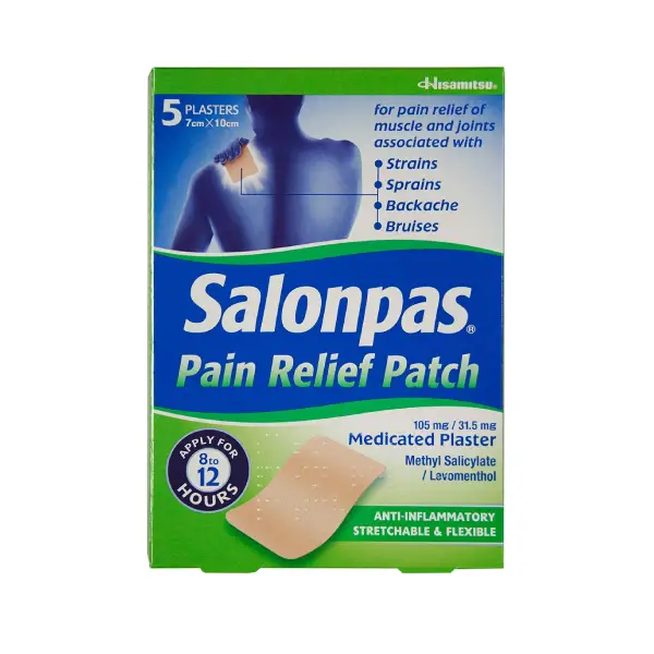SALONPAS PAIN RELIEF 5 PATCHES Salonpas Pain Relieving Patches - 5 Patches