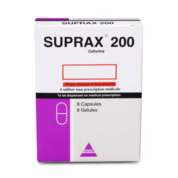 SUPRAX 200MG CAP. 8 CAPS. Suprax 200 mg 8 capsules.